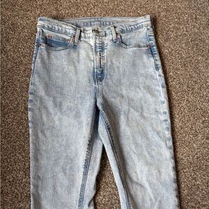 GAP Vintage Slim High Rise Jeans - Light Blue